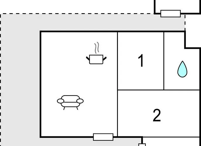 Дом отдыха 2 Bedroom Beautiful In *